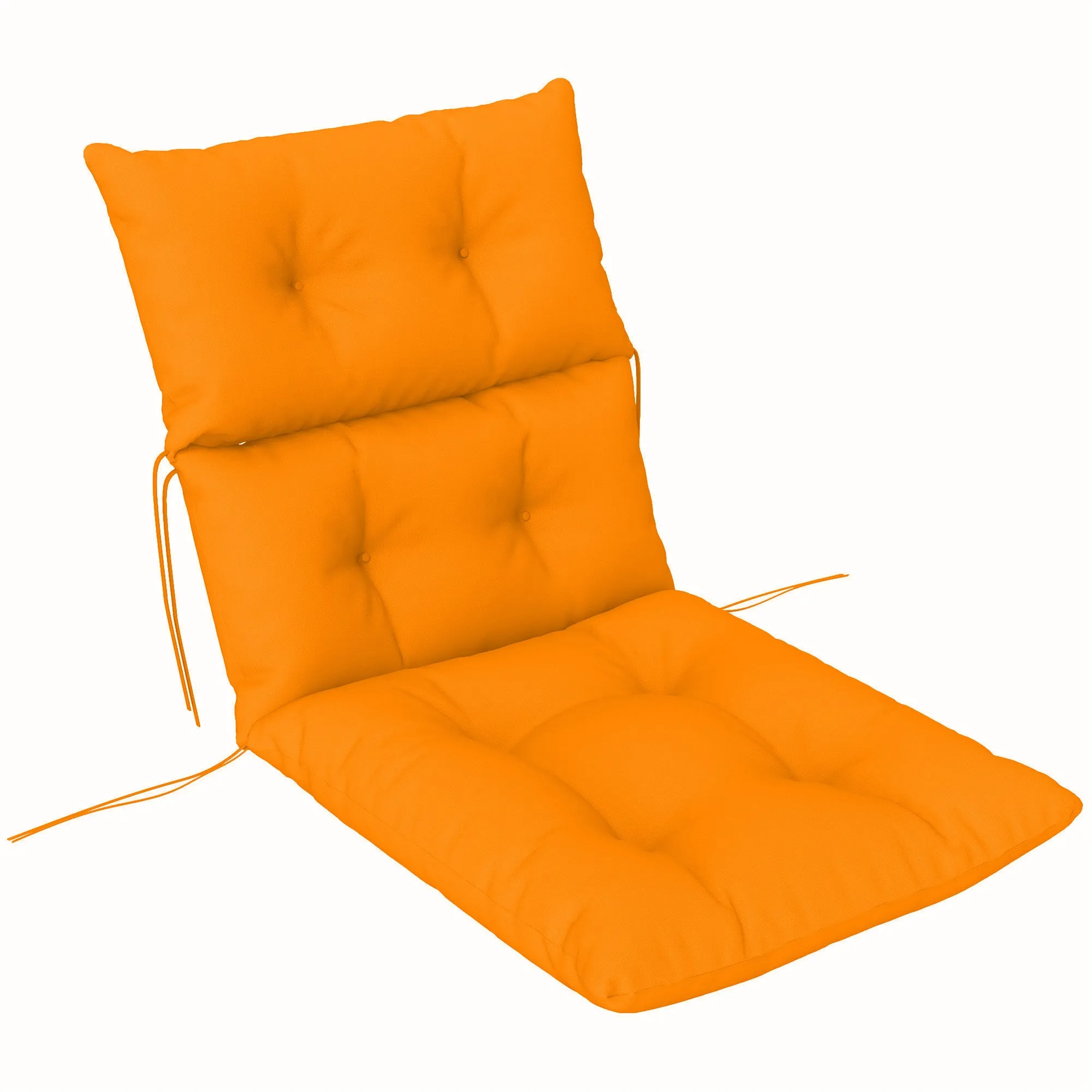 115 x 56cm Rocking Chair Padded Seat Cushion Orange