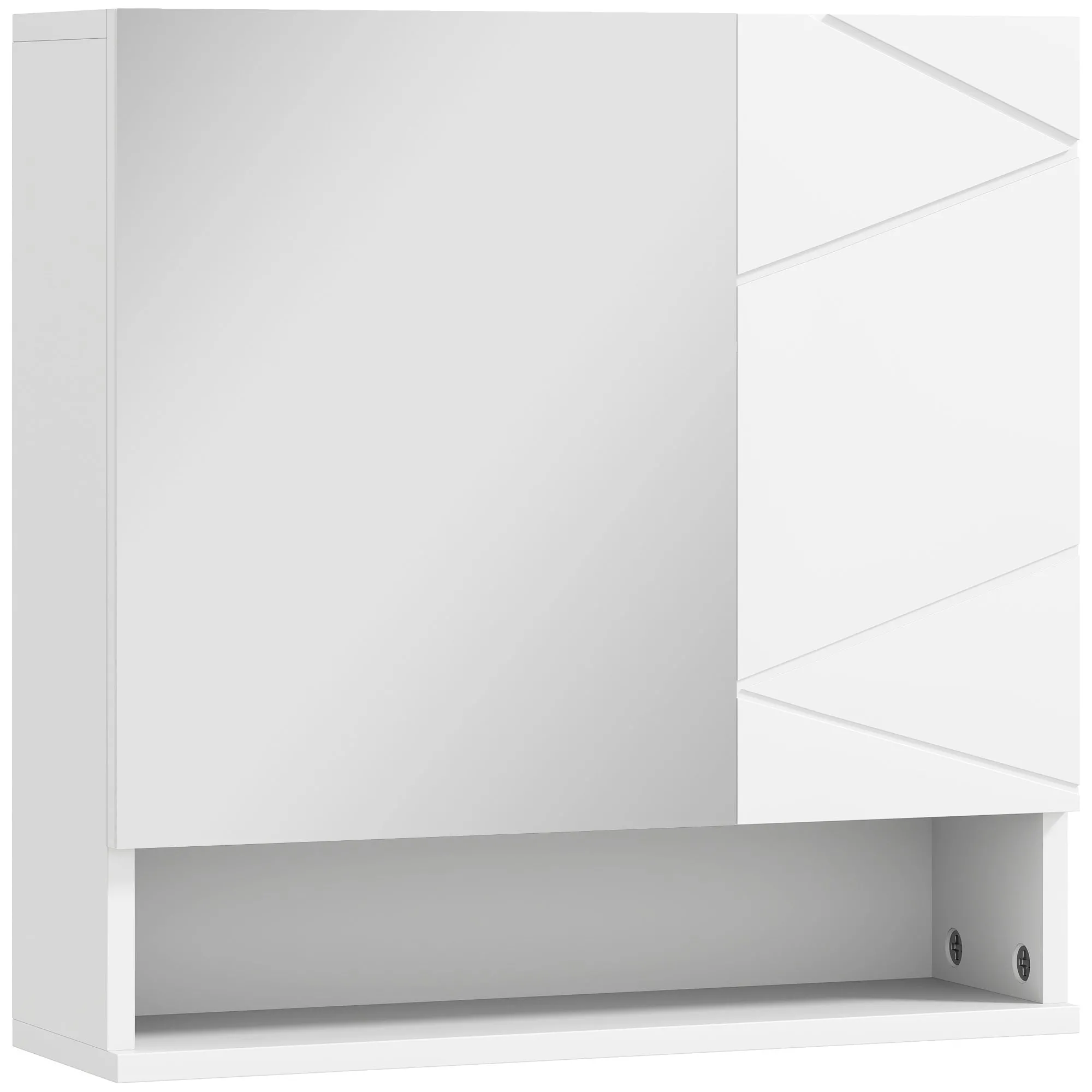 Wall Mounted Bathroom Storage Cupboard White