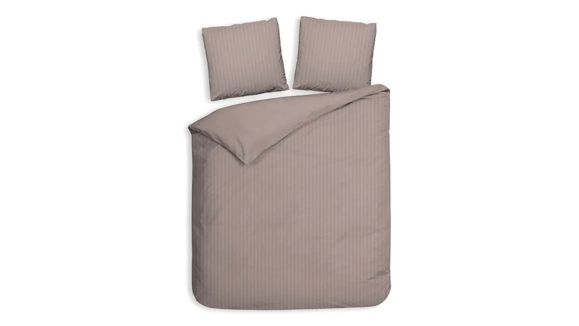 Heckettlane Banda housse de couette rose taupe