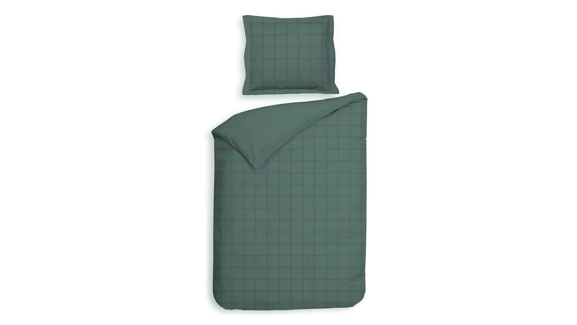 Heckettlane Diamante housse de couette vert minéral