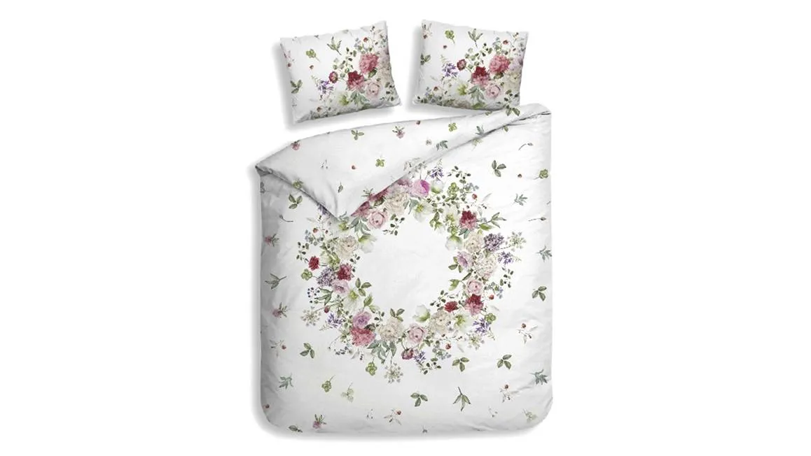 Heckettlane Ghirlanda housse de couette blanc