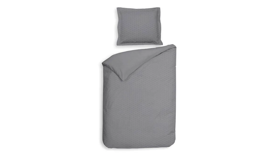 Heckettlane Punto housse de couette gris argent