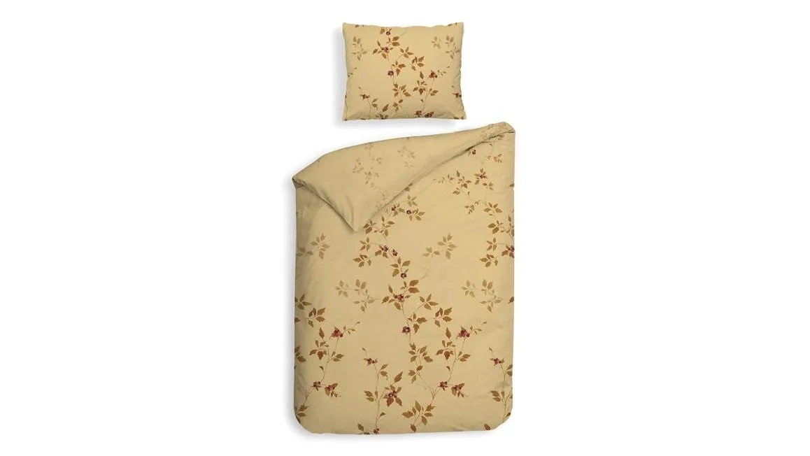 Heckettlane Tommaso housse de couette en flanelle jaune