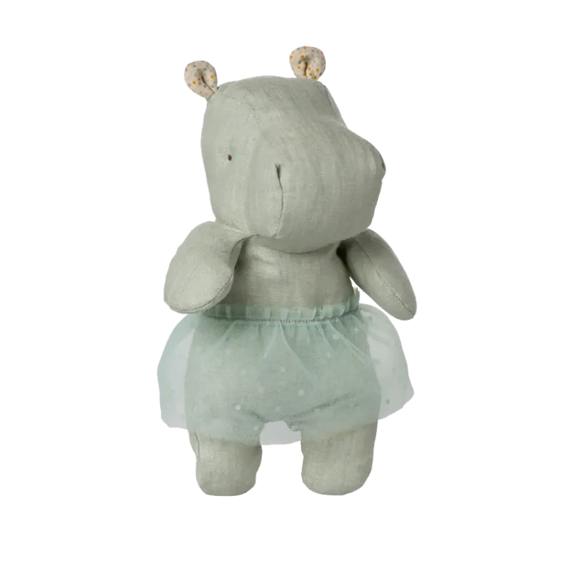 hippo with skirt safari small mint