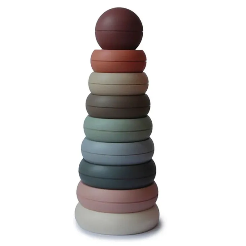 jeux anneaux empilables mushie