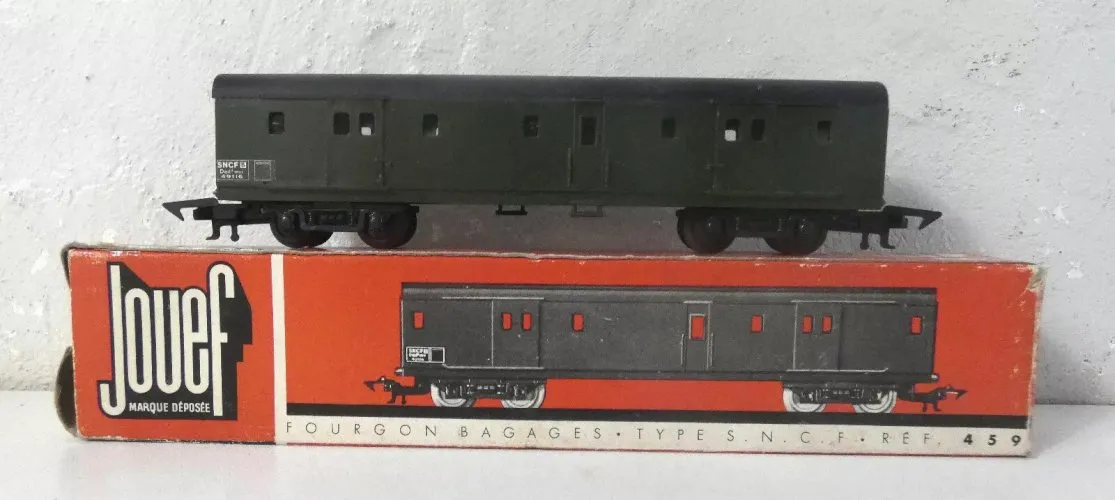 Jouef Fourgon Bagages Type SNCF REF 459 BP en boite HO