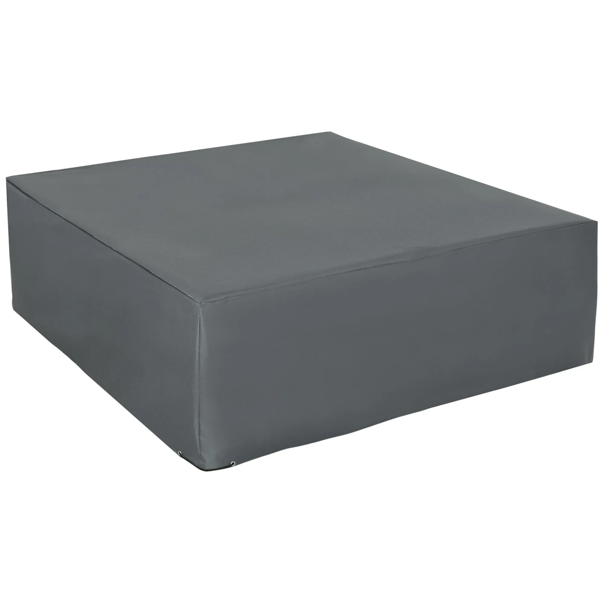 205x192cm Outdoor Garden Rattan Furniture Protective Cover Grey Water UV Resistant