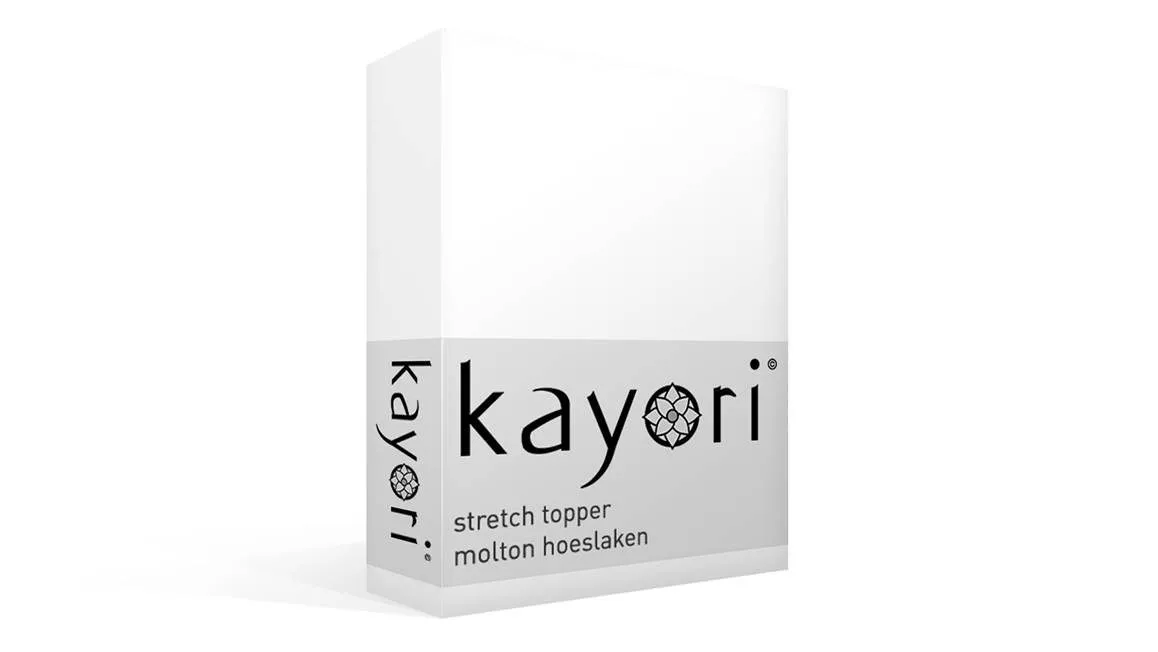 Kayori drap-housse molleton stretch surmatelas blanc