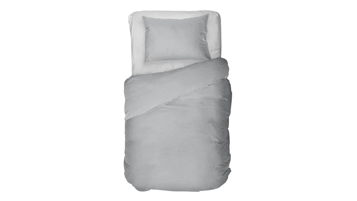 Kayori Senju housse de couette gris argent