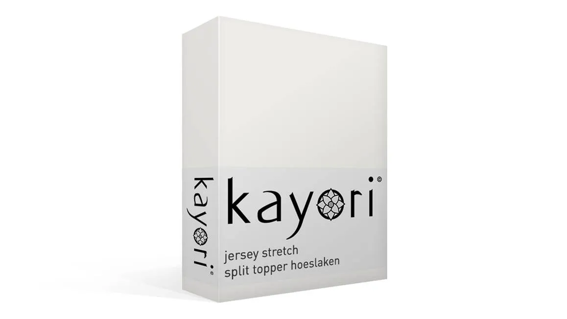 Kayori Shizu drap-housse surmatelas TR jersey stretch blanc cassé