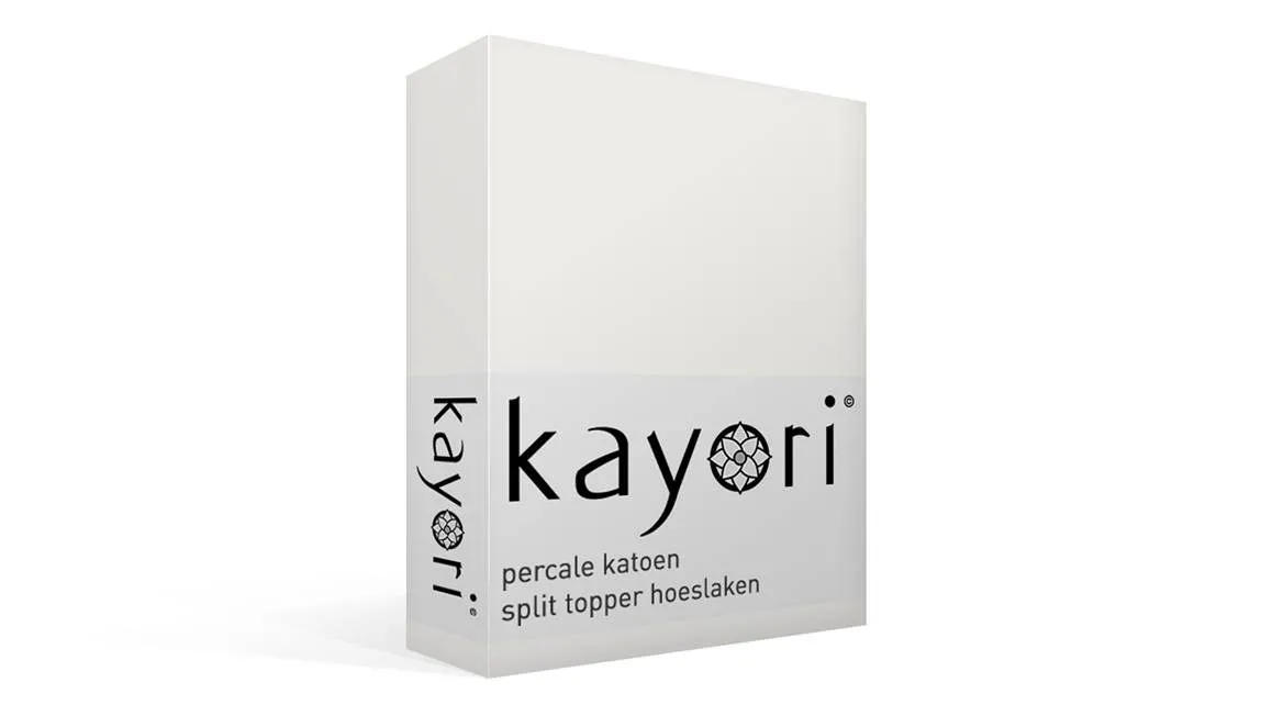 Kayori Shizu drap-housse surmatelas TR percale blanc cassé