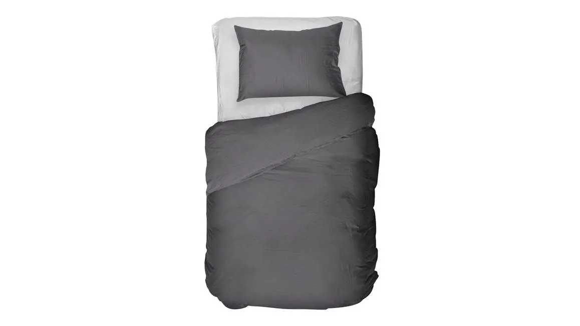 Kayori Showa housse de couette en flanelle anthracite