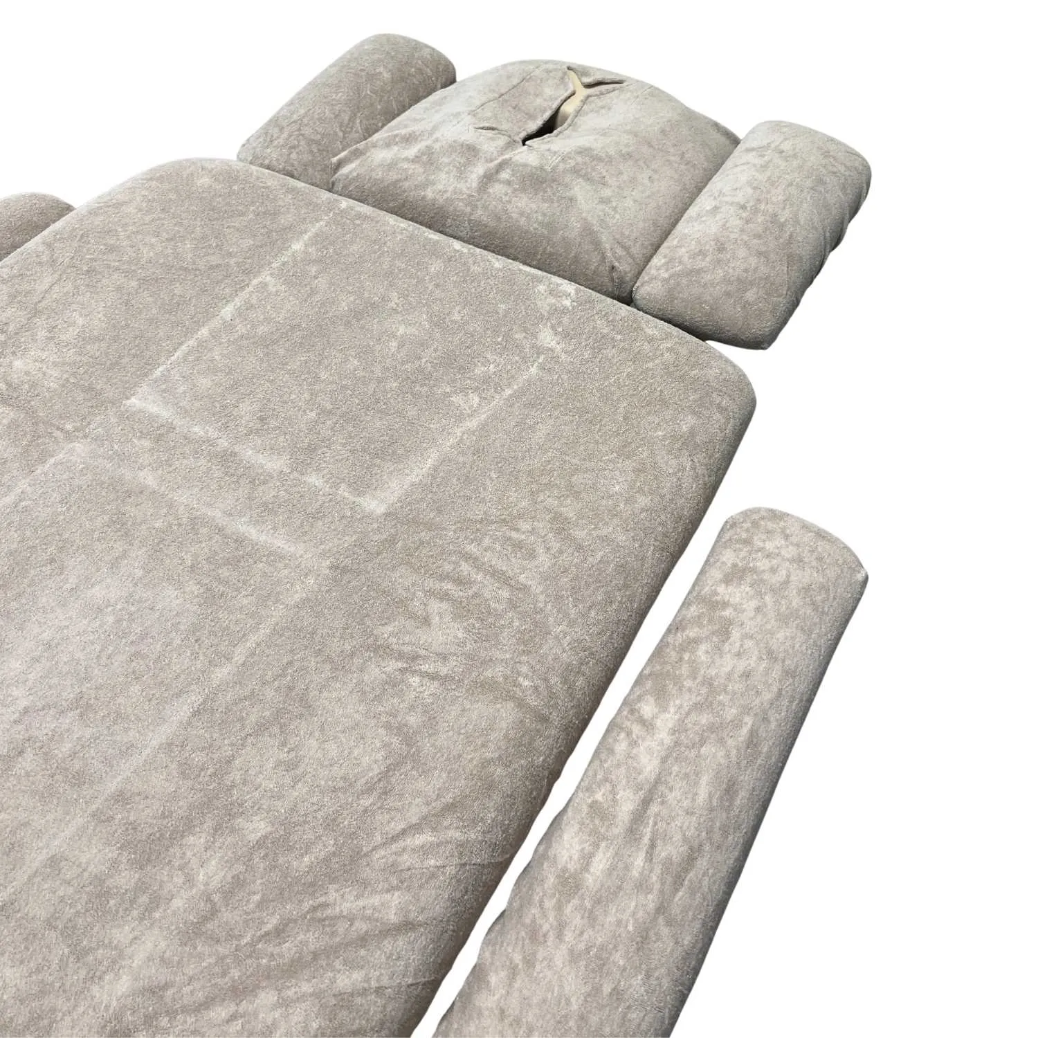 Set de housses marron clair en éponge pour table de massage Lagos