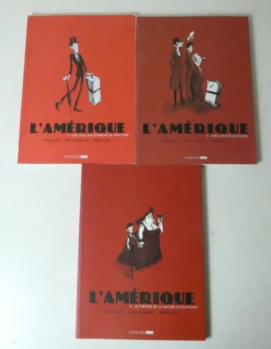L'amérique 3 volumes dédicacées Kafka Casanave Cara