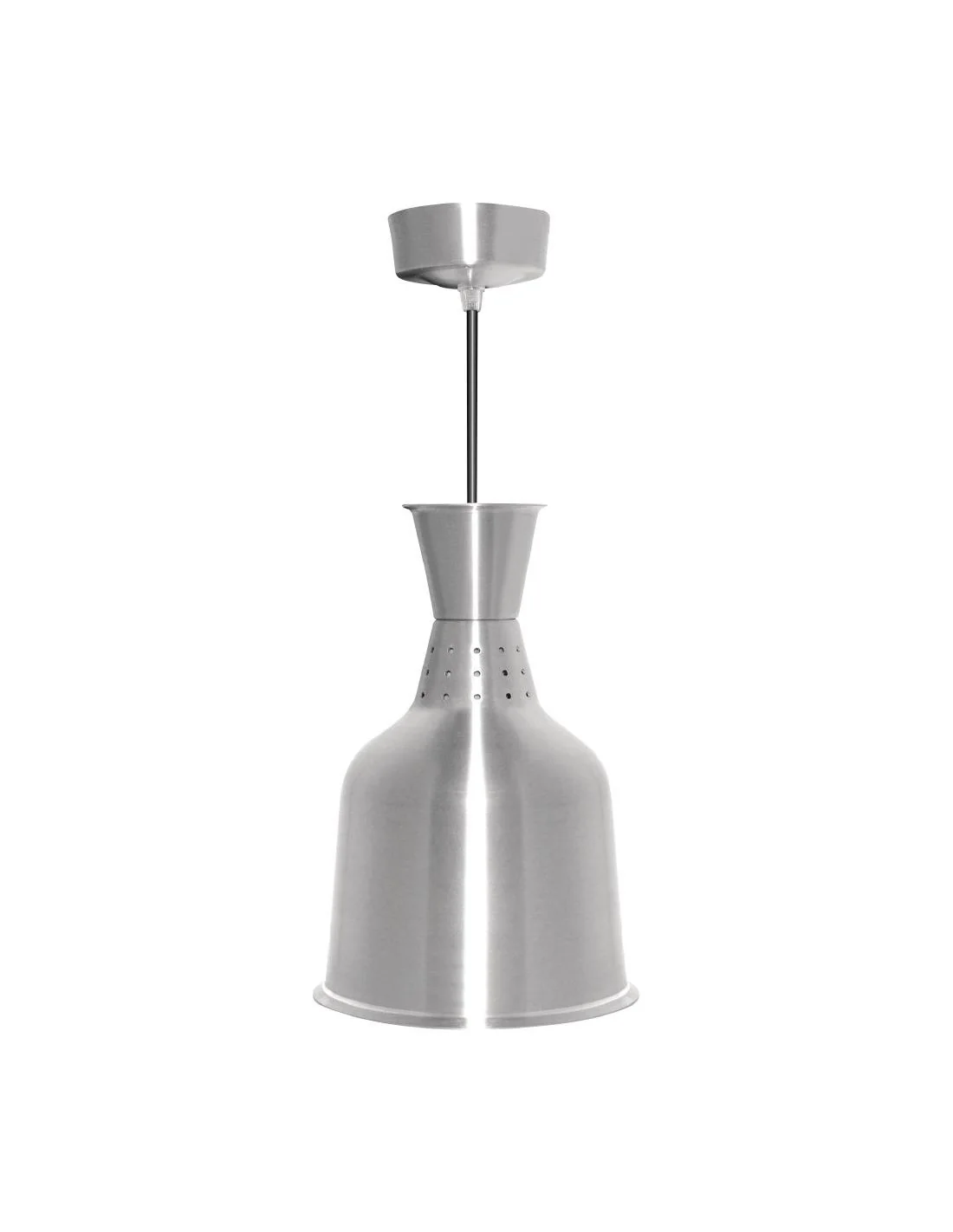 Lampe chauffante Buffalo finition métal brossé