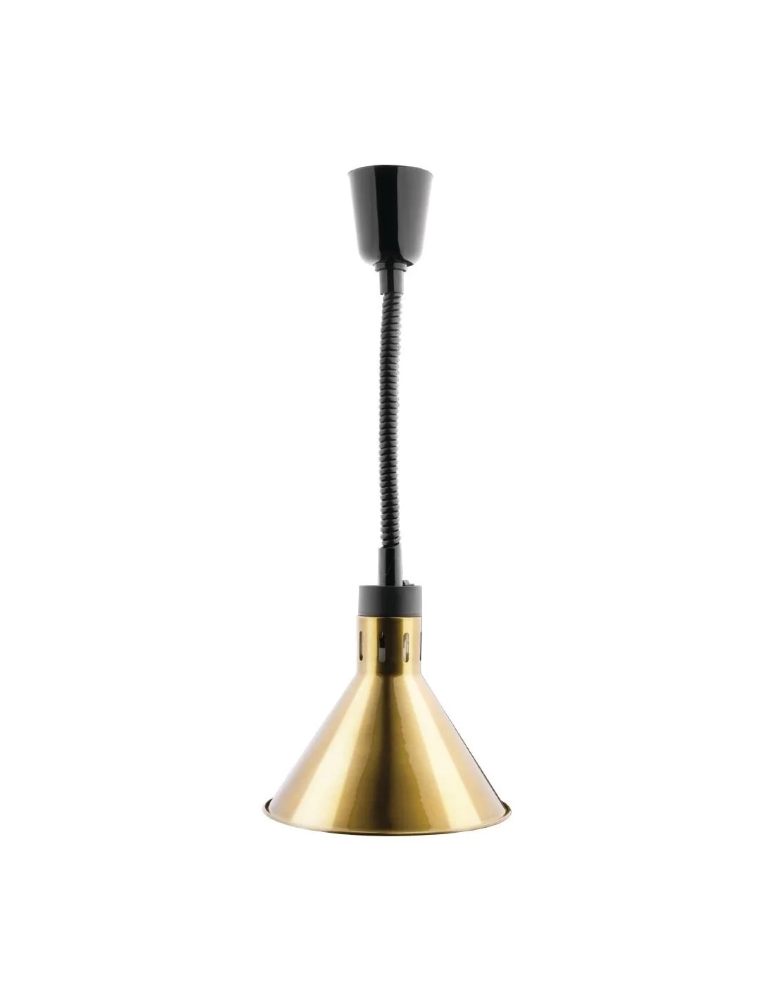 Lampe chauffante conique rétractable Buffalo finition dorée