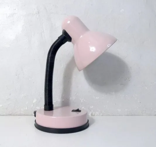 lampe orientable rose pour bureau ou chevet
