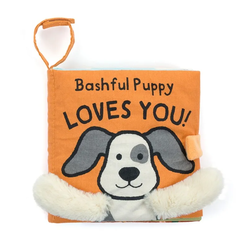libro de tela jellycat bashful puppy