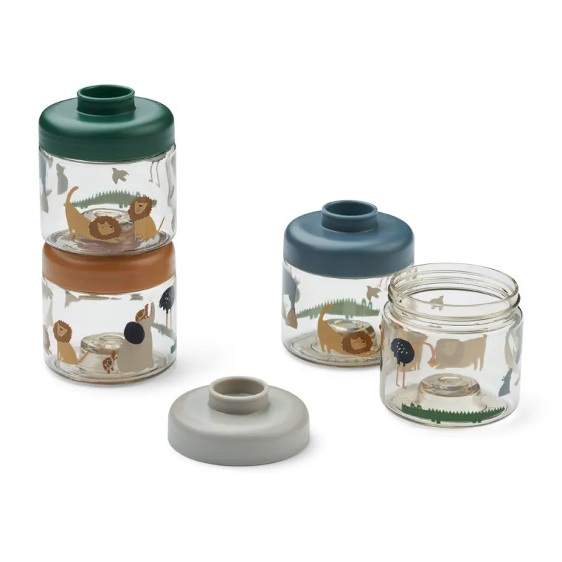 pack 4 porta papillas liewood dominique all together