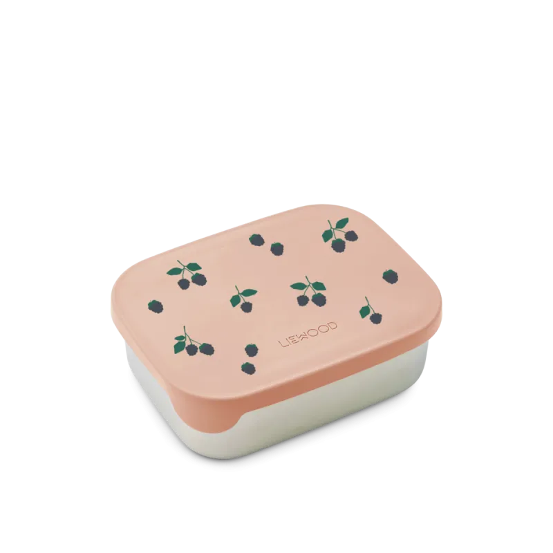 liewood stainless steel snack box berry