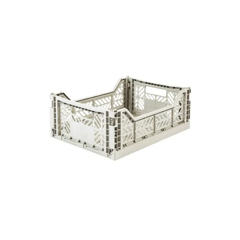 light grey ay-kasa medium folding crate