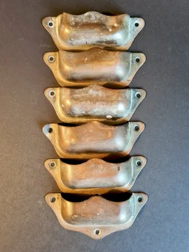 Lot danciennes poignées coquilles - Belles patinés