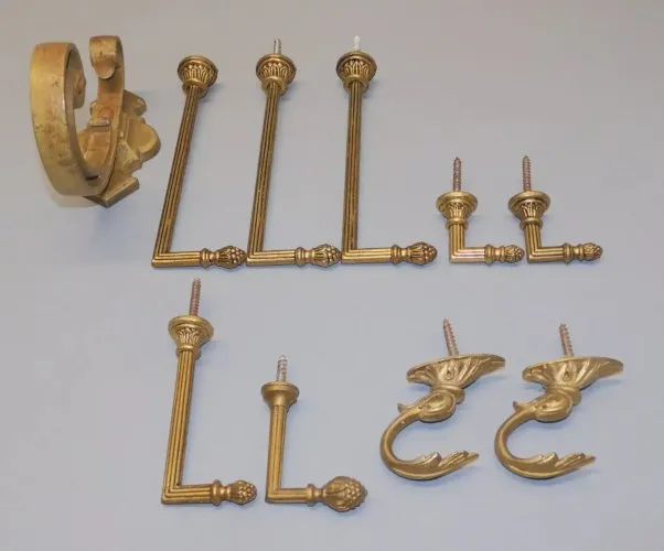 -LOT de 10 EMBRASSES pour RIDEAUX PLUSIEURS MODELES DIFFERENTS déco  D