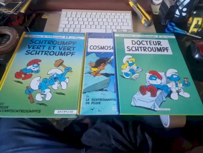 lot de 3 BD Schtroumpf par Peyo