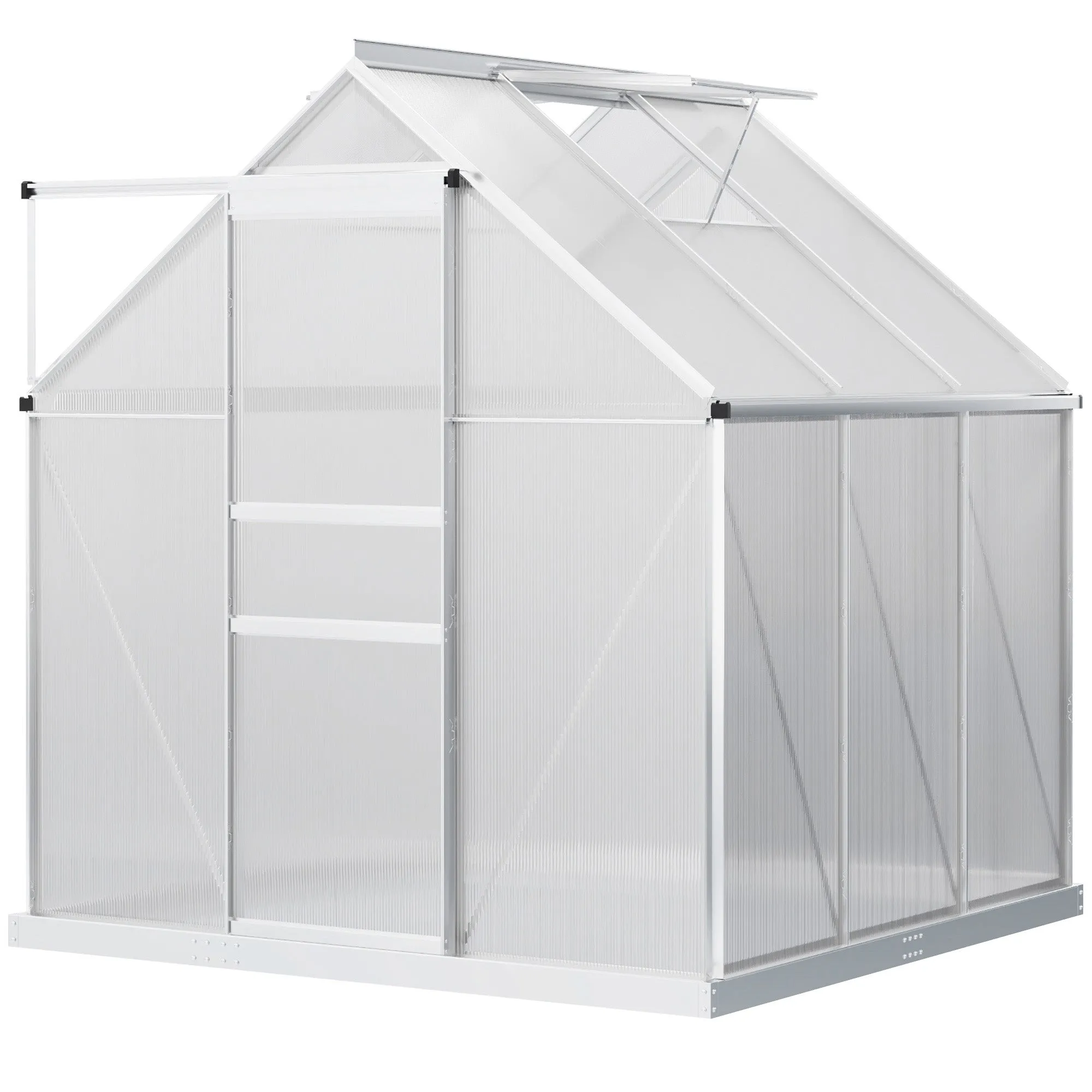 Walk-In Polycarbonate Greenhouse 190 x 190cm
