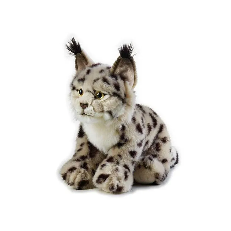 lynx beige en peluche