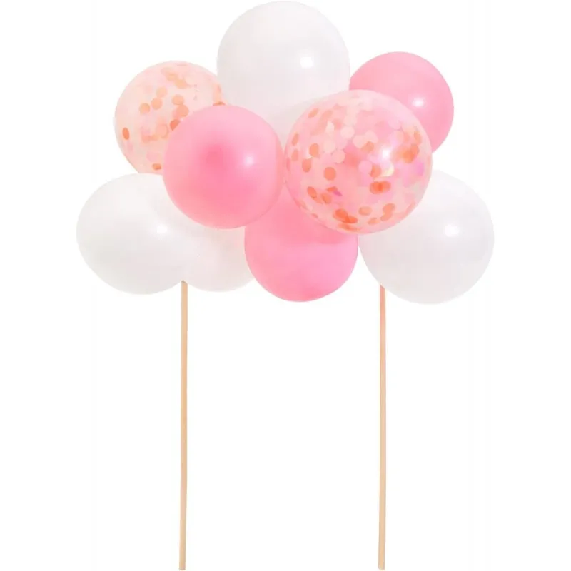 meri meri pink balloon cake topper