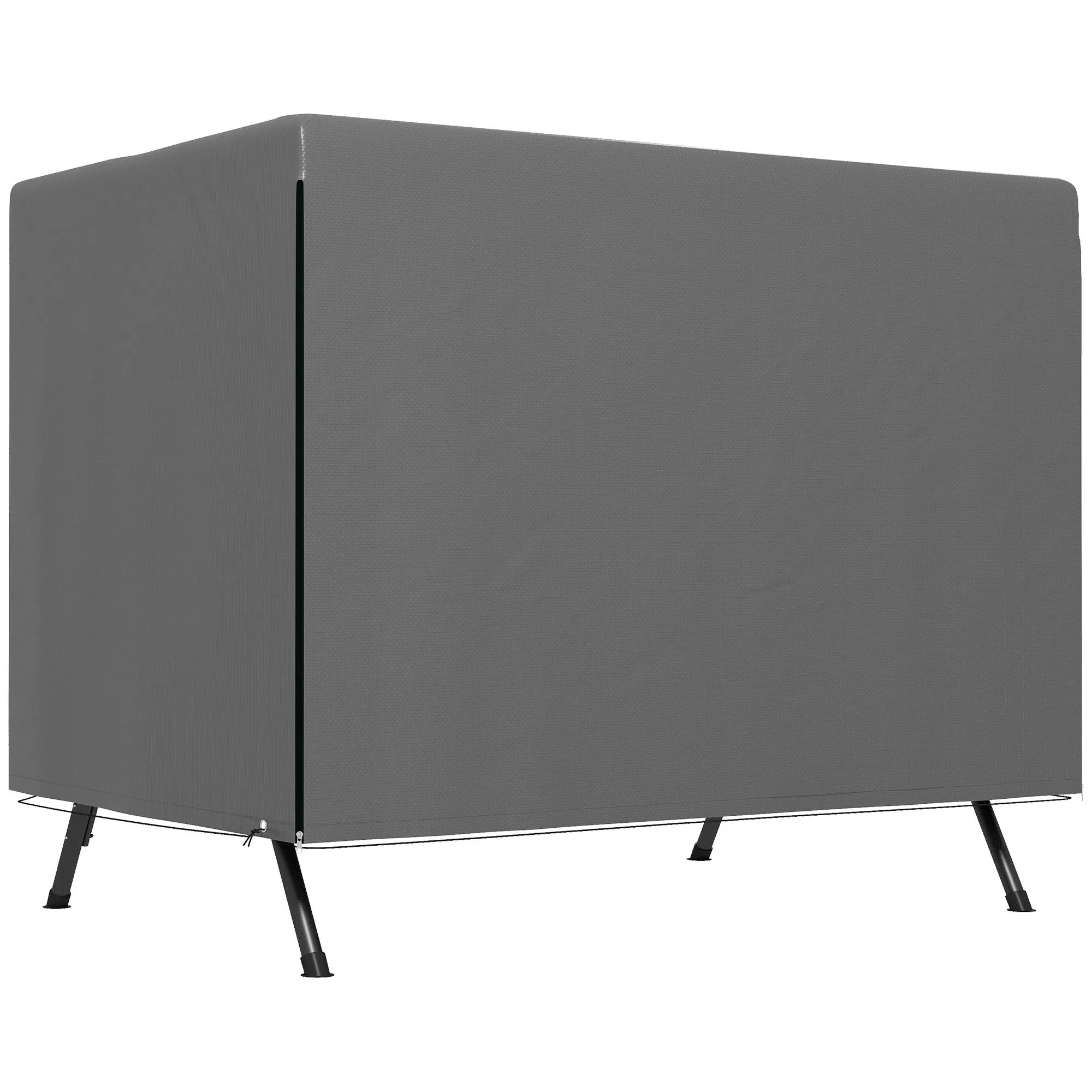 215L x 155W x 150Hcm Patio 3 Seater Swing Chair Bench Cover Dark Grey Outdoor Garden Furniture Rain Protection Cover Protector Waterproof Anti-UV