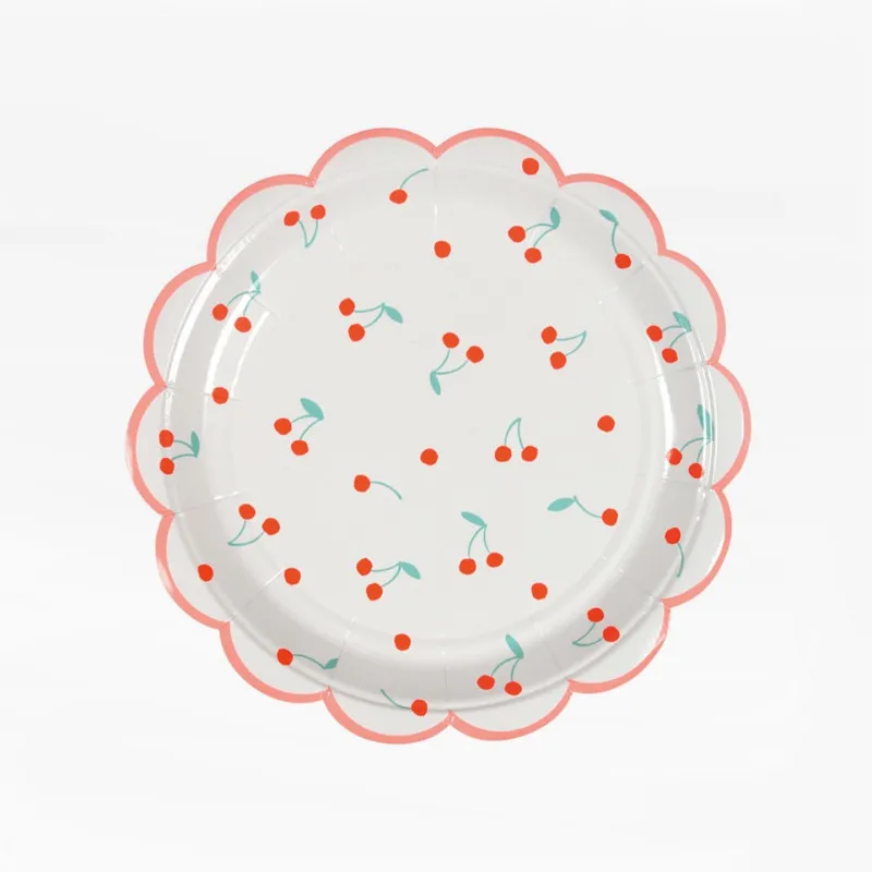 mini-assiettes papel cherry