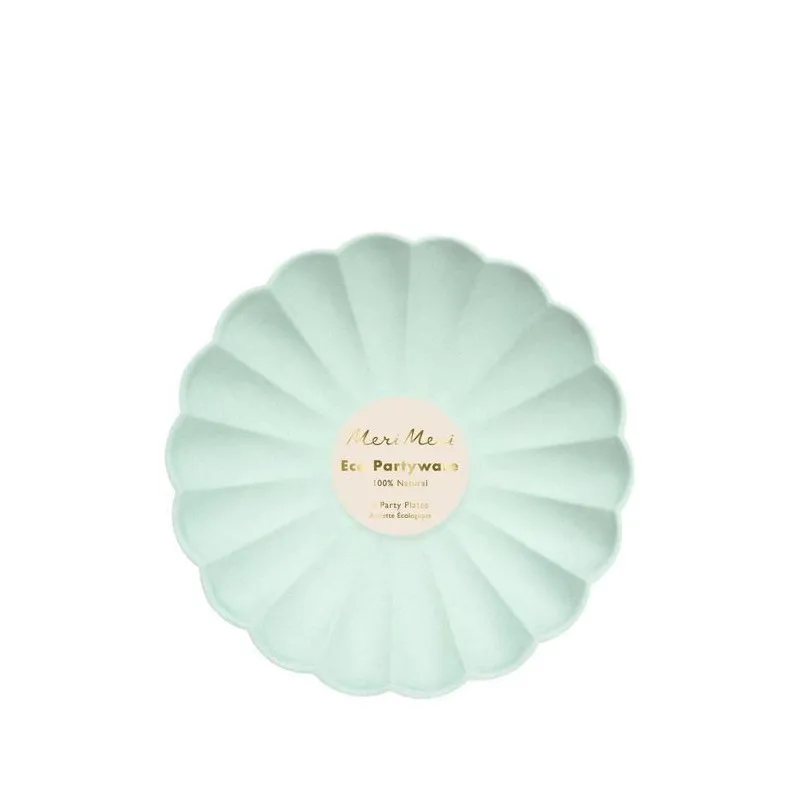 mini-assiettes papier meri meri eco mint