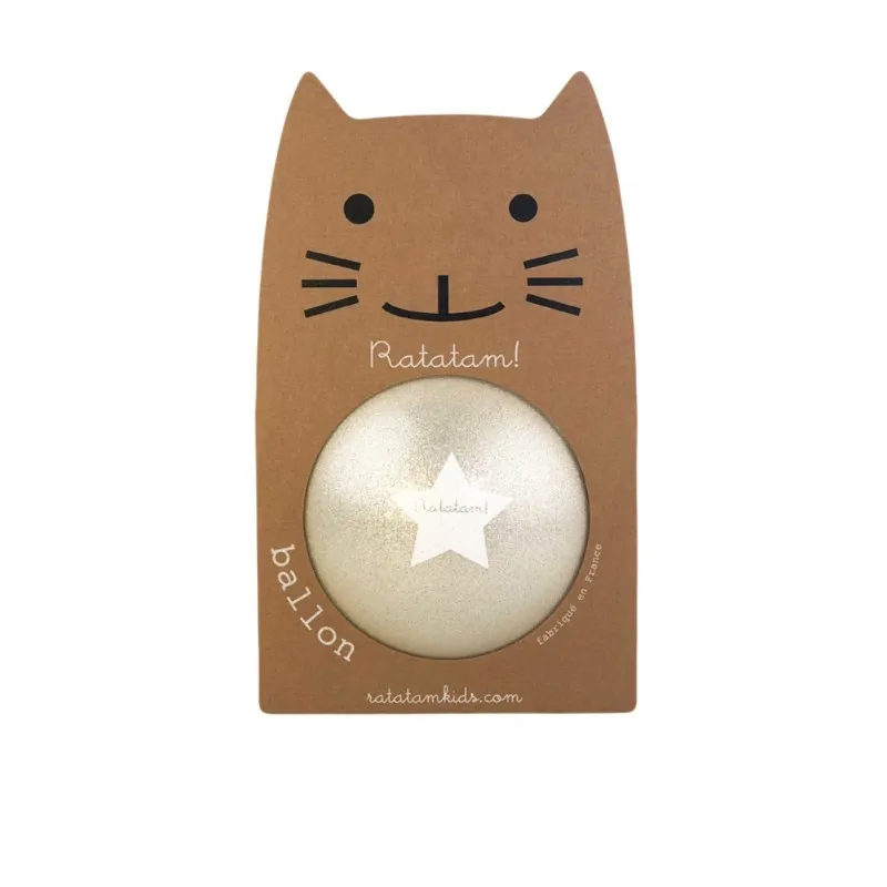 ratatam ball 22 cm glitter silver