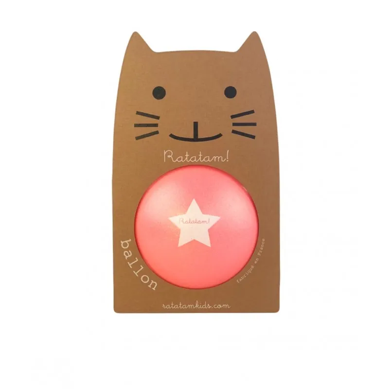 ratatam ball 22 cm glitter neon rose