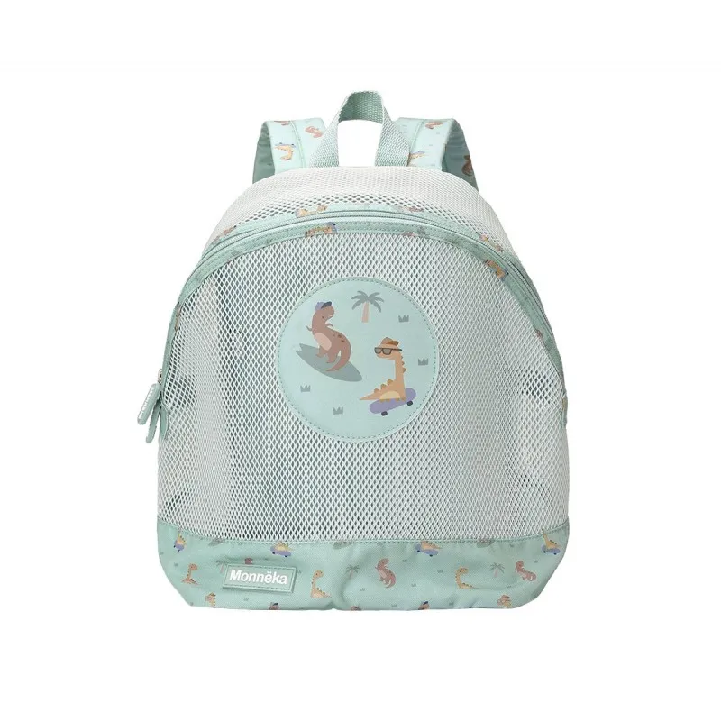 mochila infantil antiarena monnëka cool dinos