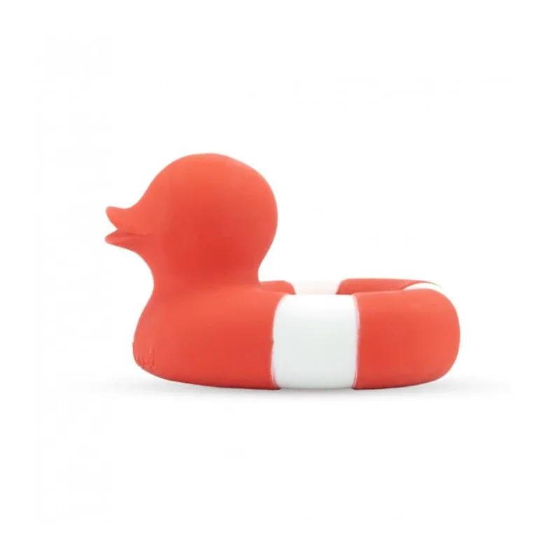 mordedor baño oli & carol patito floatie red