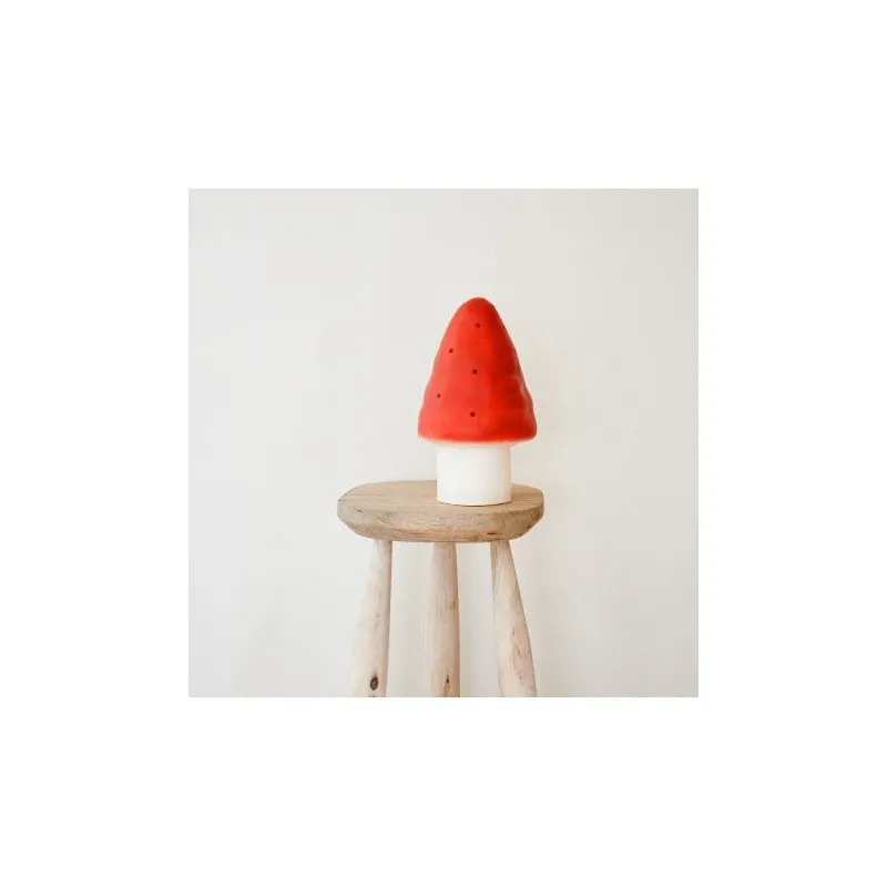 egmont mushroom lamp red small