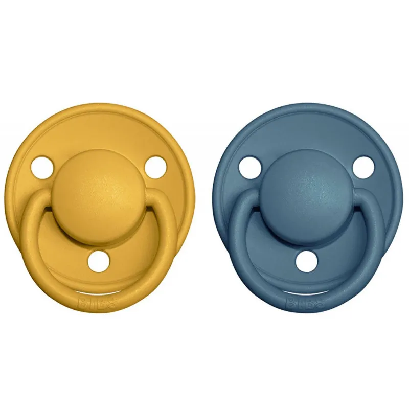 mustard/petrol x2 luxpacifier set