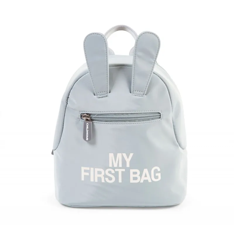 my first bag children's backpack - grey/white