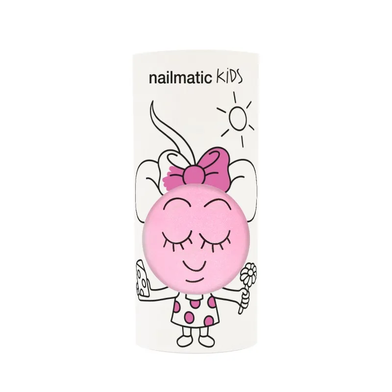 nailmatic kids marshi neon lilac water based nail polish