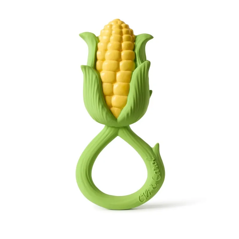 oli & carol corn rattle&teether