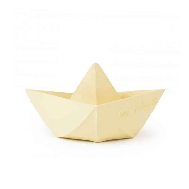 oli & carol origami boat vanilla bath teether