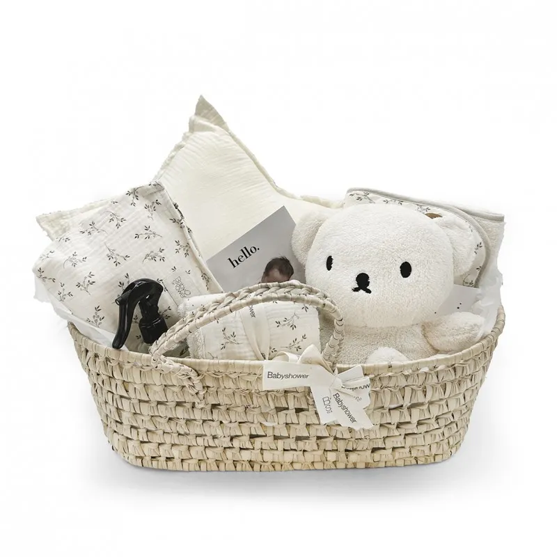 olive bloom wicker gift basket