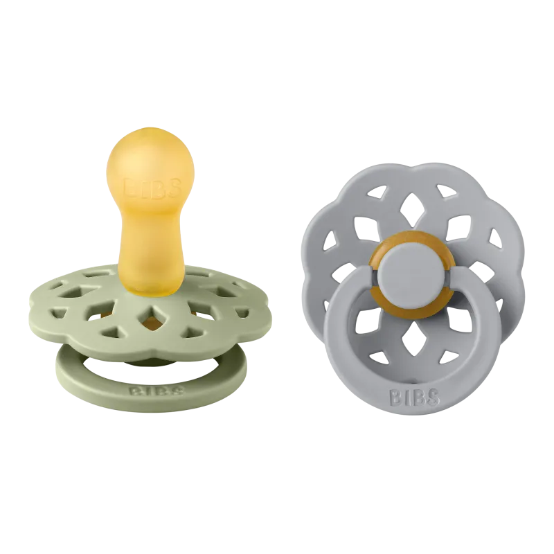 pack 2 chupetes bibs boheme sage/cloud