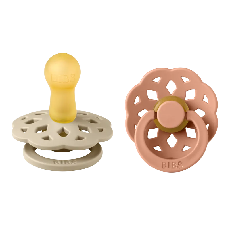 pack 2 chupetes bibs boheme vanilla/peach