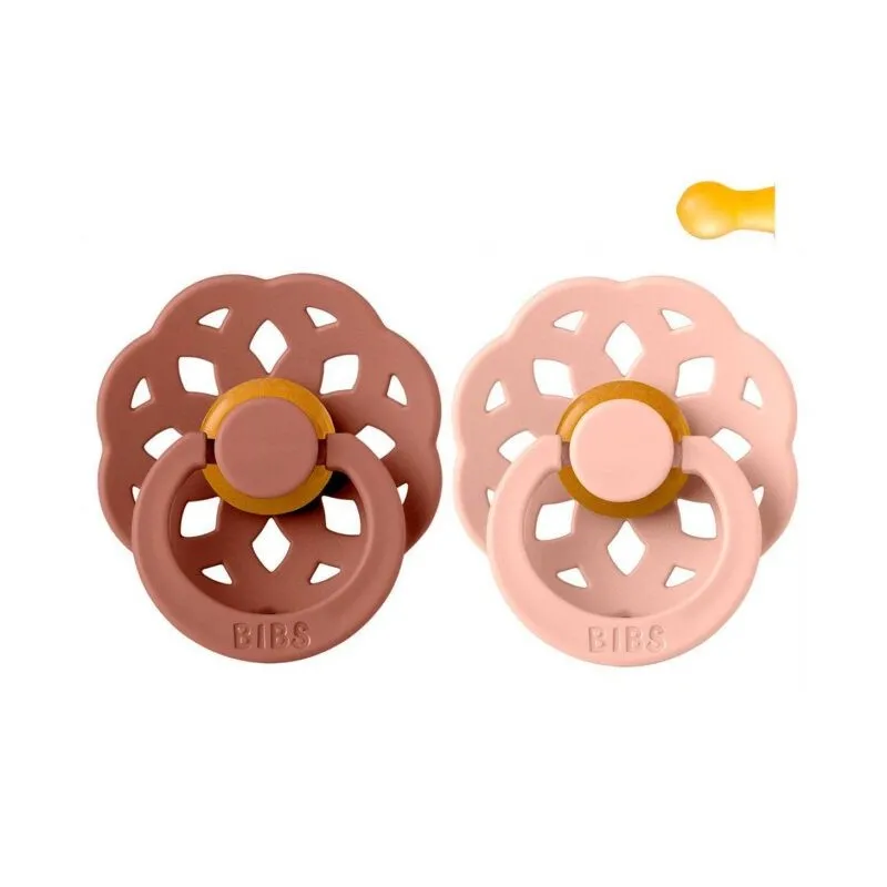 pack 2 chupetes bibs boheme woodchuck/blush