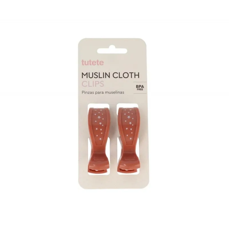 pack 2 pinzas muselina terracota