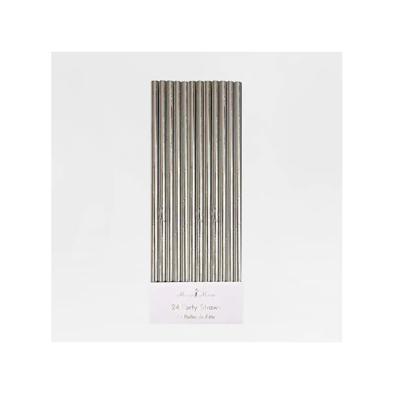 paille papier silver meri meri